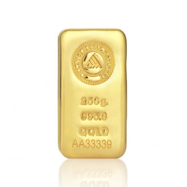 24 Ayar 250 Gram Altın Külçe