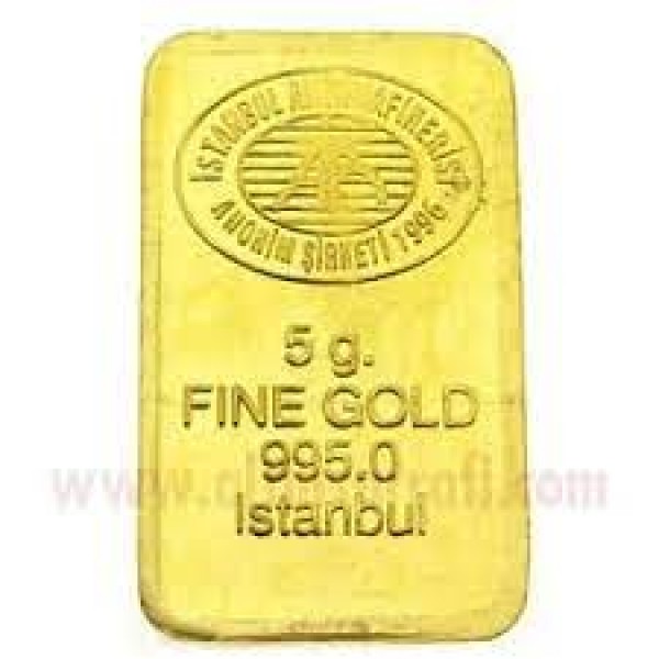 24 Ayar 5 Gram Altın Külçe